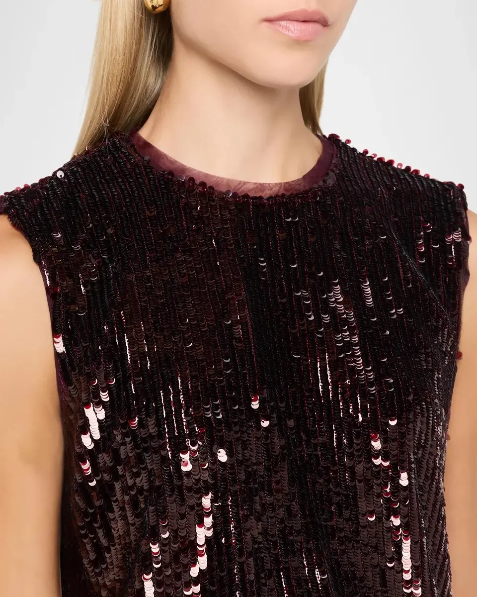 Simkhai Cydia Sequined Sleeveless Top | Thumbnail 5