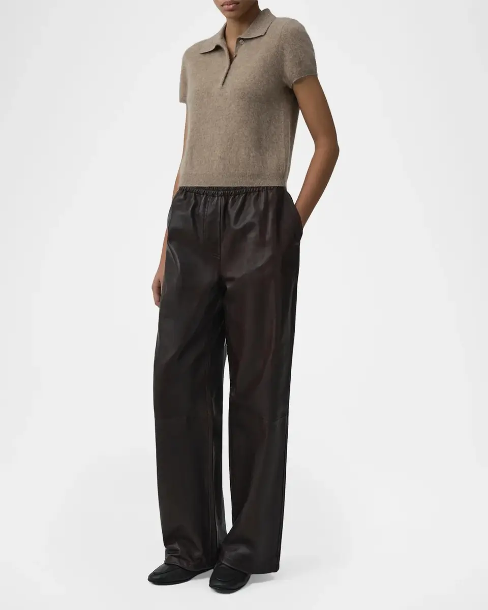 Simkhai Ivy Short-Sleeve Polo Sweater | Thumbnail 4 Simkhai Ivy Short-Sleeve Polo Sweater | Thumbnail 4
