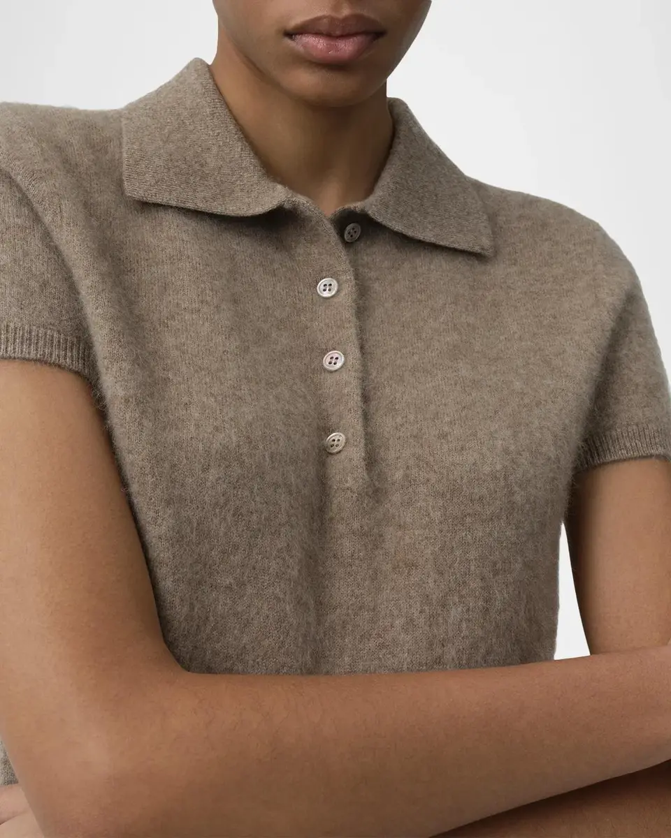 Simkhai Ivy Short-Sleeve Polo Sweater | Thumbnail 5 Simkhai Ivy Short-Sleeve Polo Sweater | Thumbnail 5
