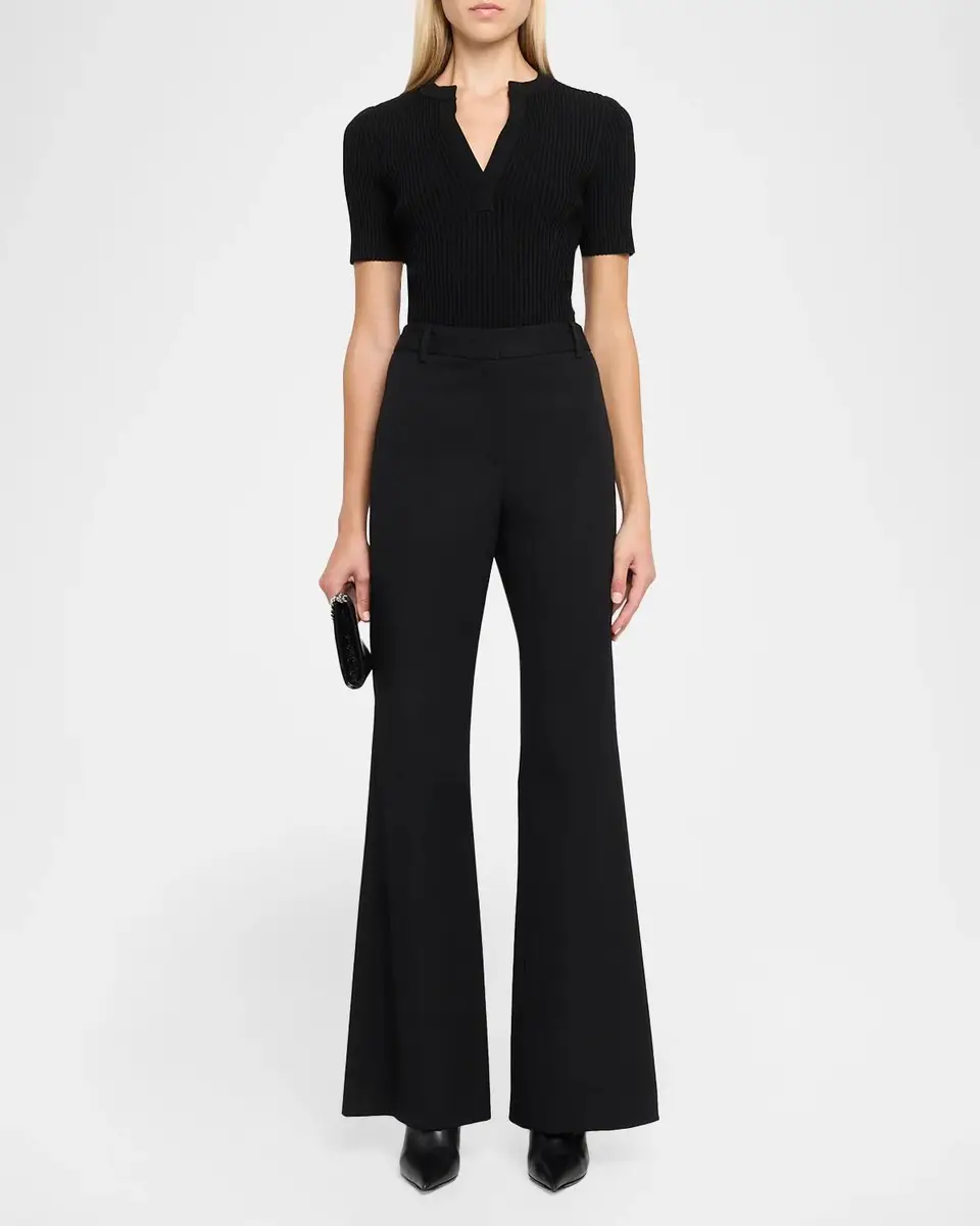Simkhai Miley Splitneck Ribbed Top | Thumbnail 2 Simkhai Miley Splitneck Ribbed Top | Thumbnail 2