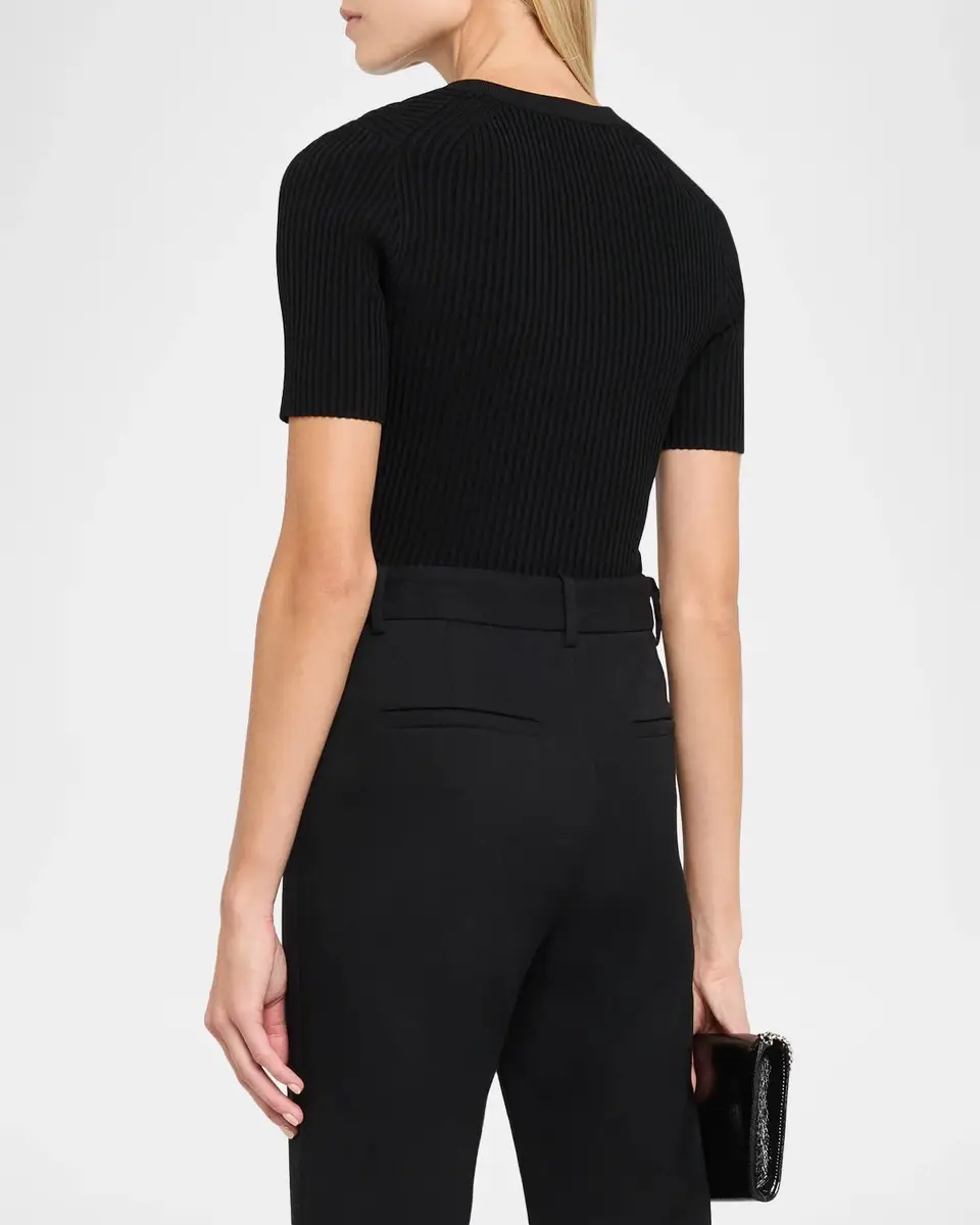 Simkhai Miley Splitneck Ribbed Top | Thumbnail 3 Simkhai Miley Splitneck Ribbed Top | Thumbnail 3