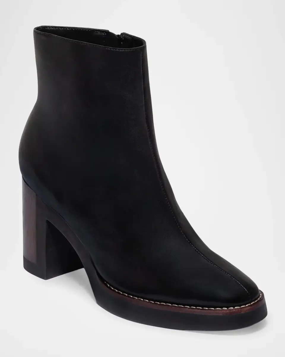 Bernardo 95mm Nara Leather Ankle Boots | Thumbnail 2