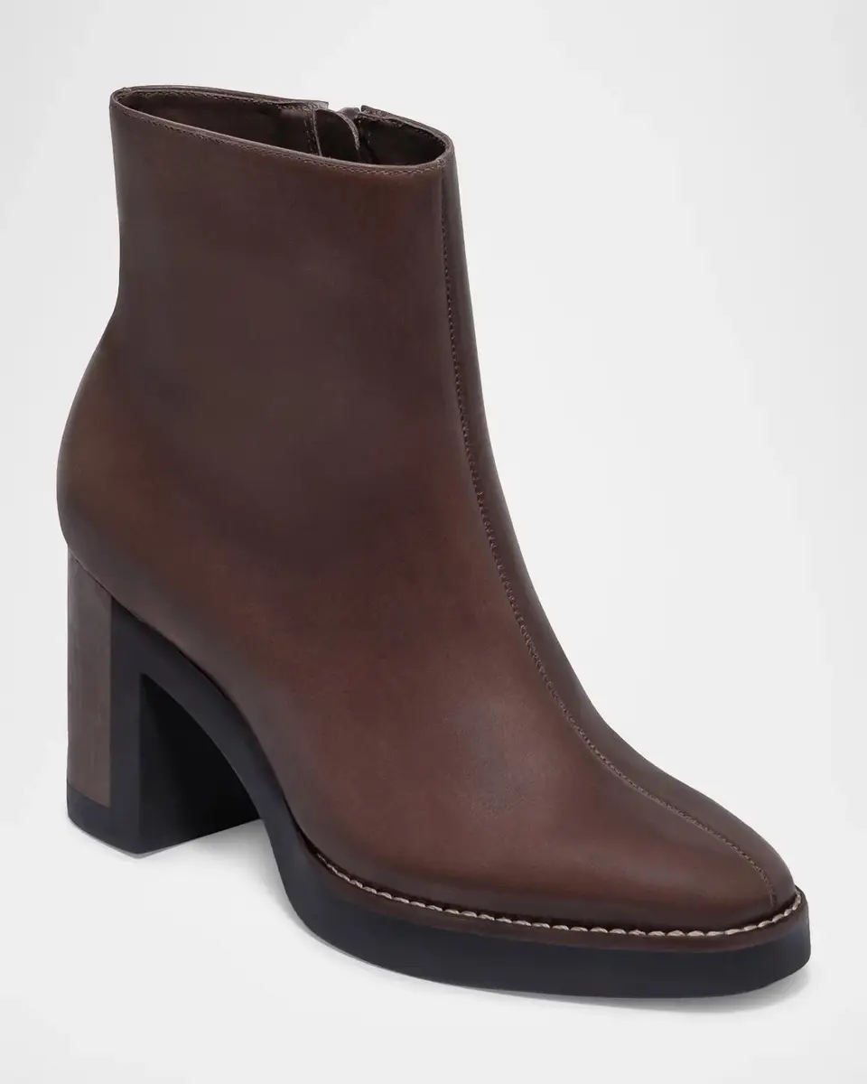Bernardo 95mm Nara Leather Ankle Boots | Thumbnail 3