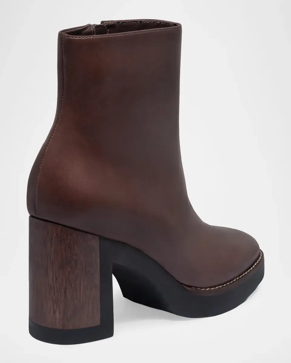 Bernardo 95mm Nara Leather Ankle Boots | Thumbnail 4