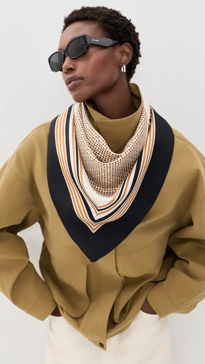 A.L.C. A. L.C. Albers Print Silk Scarf | Thumbnail 3 A.L.C. A. L.C. Albers Print Silk Scarf | Thumbnail 3
