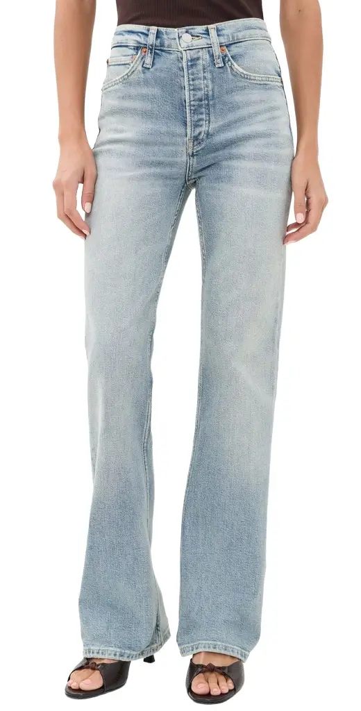 RE/DONE 70s Bootcut Jeans Opal Indigo 24 | Image 1 RE/DONE 70s Bootcut Jeans Opal Indigo 24 | Image 1