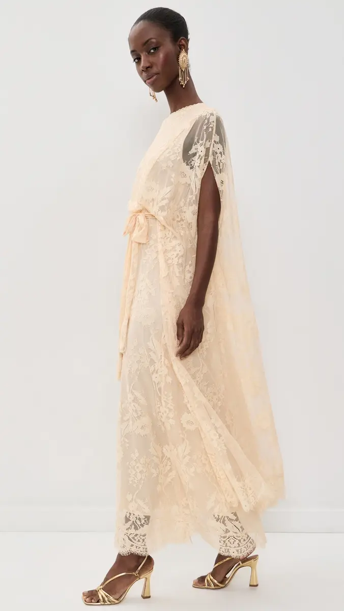 Zimmermann Valiant Lace Caped Maxi Dress | Thumbnail 4 Zimmermann Valiant Lace Caped Maxi Dress | Thumbnail 4