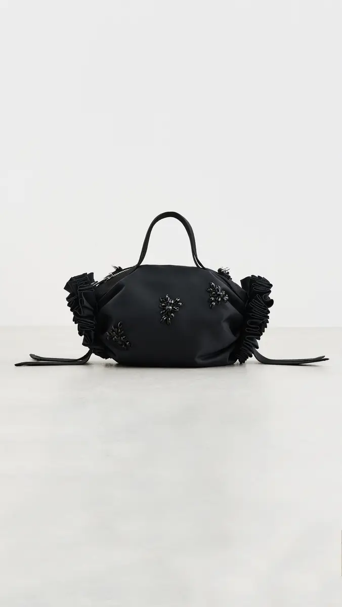 Simone Rocha Turbo Embellished Mini Double Ribbon Rosette Bag | Thumbnail 2