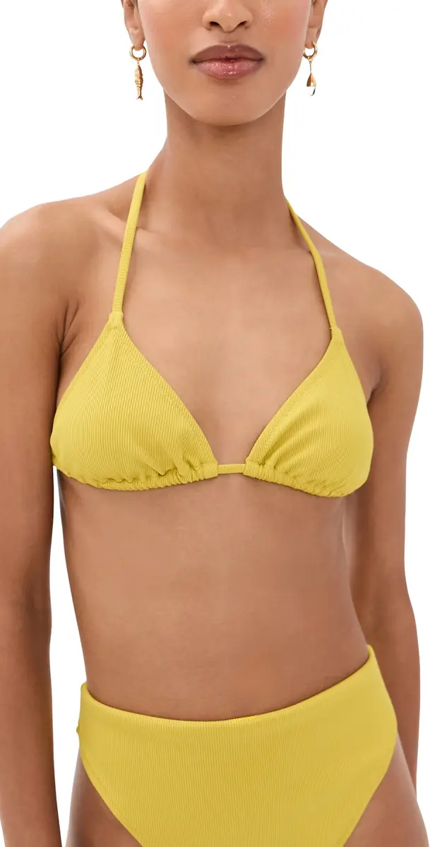 LE BOP Triangle Bikini Top Warm Olive M | Image 1 LE BOP Triangle Bikini Top Warm Olive M | Image 1
