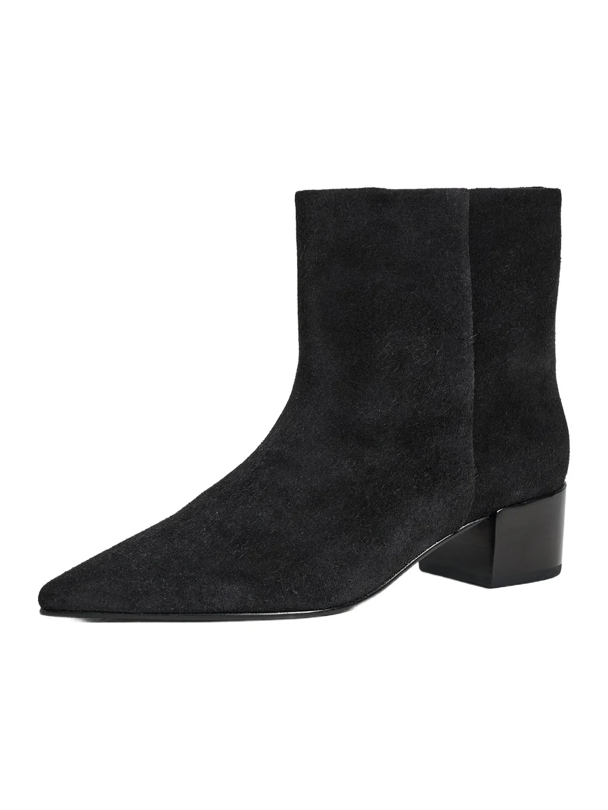 Black Suede Studio Blaze 45 Booties