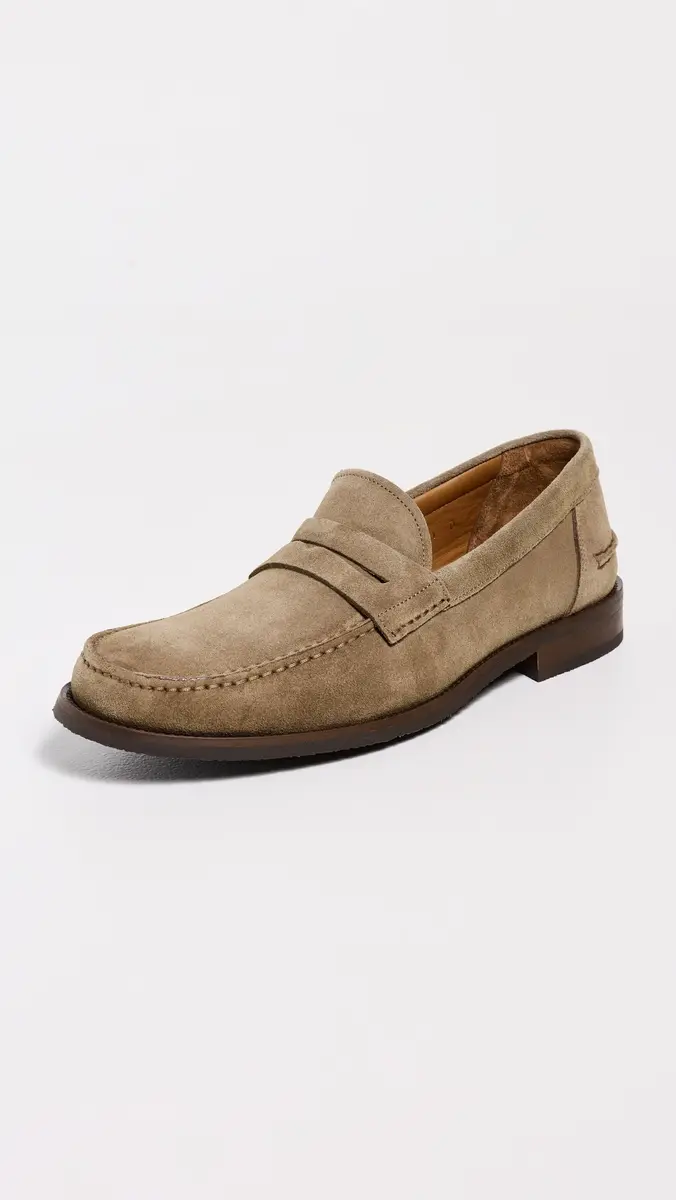 Allen Edmonds Sorrento Suede Penny Loafers | Thumbnail 2
