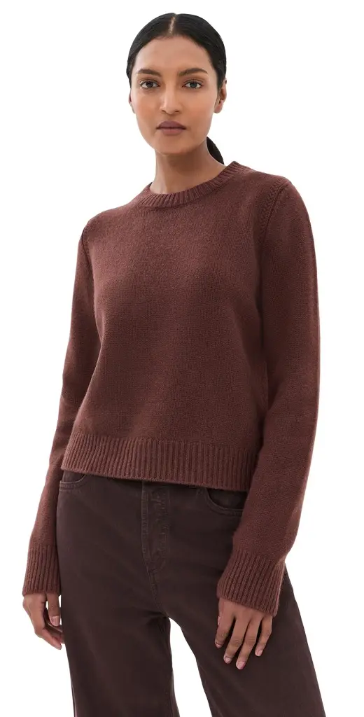 Sablyn Noa hrunken Cashmere Crew Sweater Cinnabar | Image 1 Sablyn Noa hrunken Cashmere Crew Sweater Cinnabar | Image 1