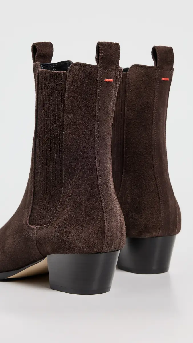aeyde Agata Cow Suede Leather Moka Boots | Thumbnail 4 aeyde Agata Cow Suede Leather Moka Boots | Thumbnail 4