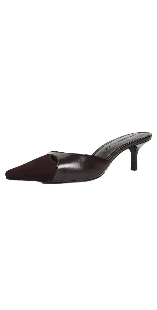 Black Suede Studio Rue 50 Heels Hot Fudge Leather/Suede | Image 1 Black Suede Studio Rue 50 Heels Hot Fudge Leather/Suede | Image 1
