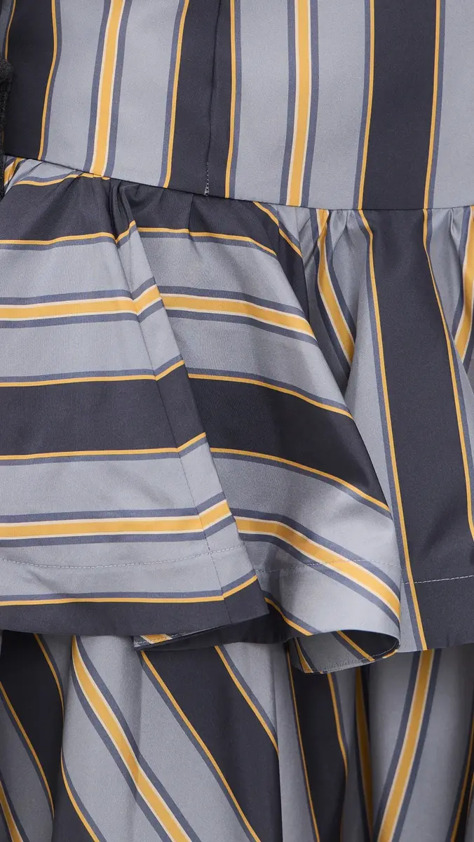 Zimmermann Valiant Peplum Midi Skirt Navy Stripe | Thumbnail 6 Zimmermann Valiant Peplum Midi Skirt Navy Stripe | Thumbnail 6
