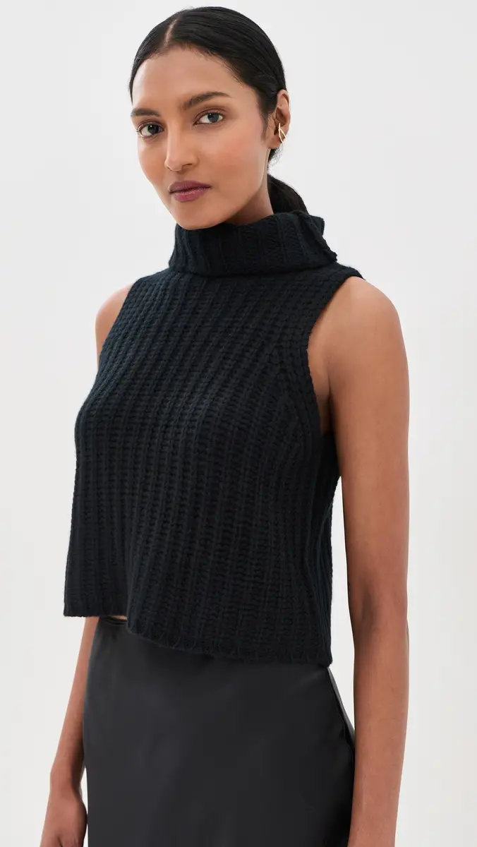 Sablyn Saige Cropped Turtleneck Cashmere Pullover | Thumbnail 2 Sablyn Saige Cropped Turtleneck Cashmere Pullover | Thumbnail 2