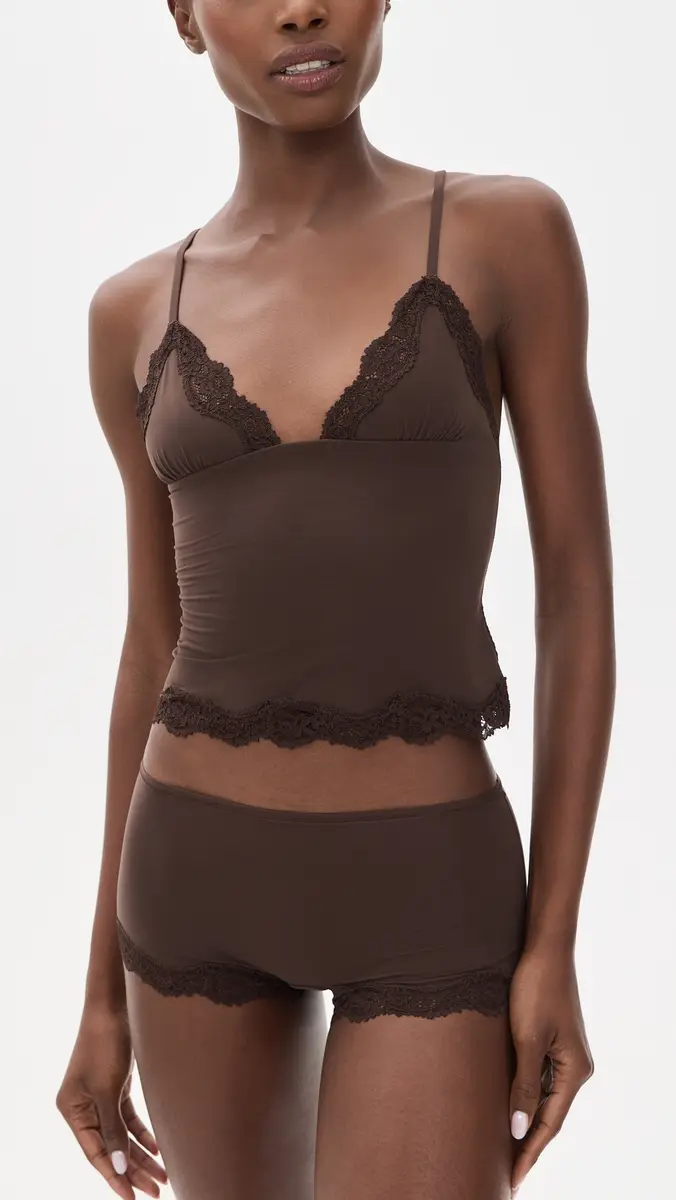 Skims Fits Everybody Lace Cami and Boy Short Set | Thumbnail 2