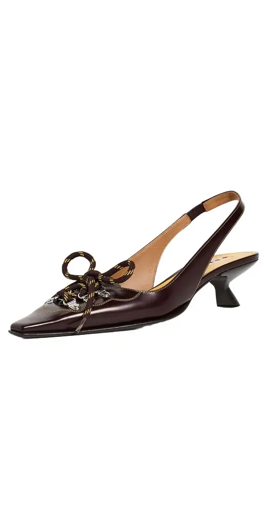 Marni Pump Shoes Brown/Yellow | Image 1 Marni Pump Shoes Brown/Yellow | Image 1