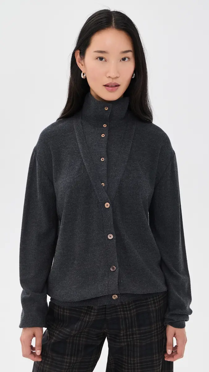 Source Unknown Fabbie Merino Wool Layered Cardigan | Thumbnail 2 Source Unknown Fabbie Merino Wool Layered Cardigan | Thumbnail 2