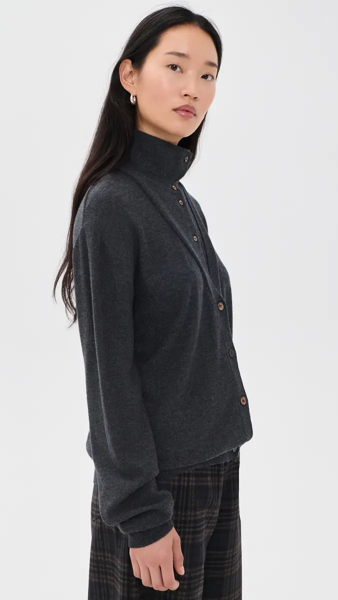 Source Unknown Fabbie Merino Wool Layered Cardigan | Thumbnail 4 Source Unknown Fabbie Merino Wool Layered Cardigan | Thumbnail 4