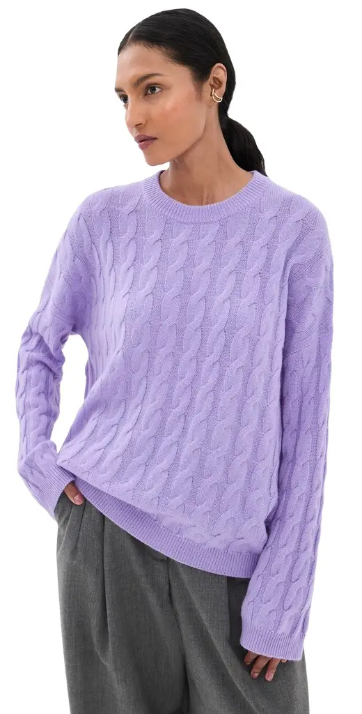 Lisa Yang Seymour Cashmere Sweater LIGHT MULBERRY | Image 1 Lisa Yang Seymour Cashmere Sweater LIGHT MULBERRY | Image 1
