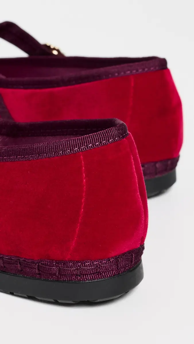 Flabelus Pierre Velvet Mary Jane Flats | Thumbnail 4 Flabelus Pierre Velvet Mary Jane Flats | Thumbnail 4
