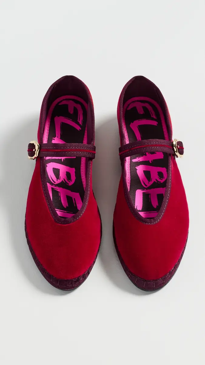 Flabelus Pierre Velvet Mary Jane Flats | Thumbnail 5 Flabelus Pierre Velvet Mary Jane Flats | Thumbnail 5
