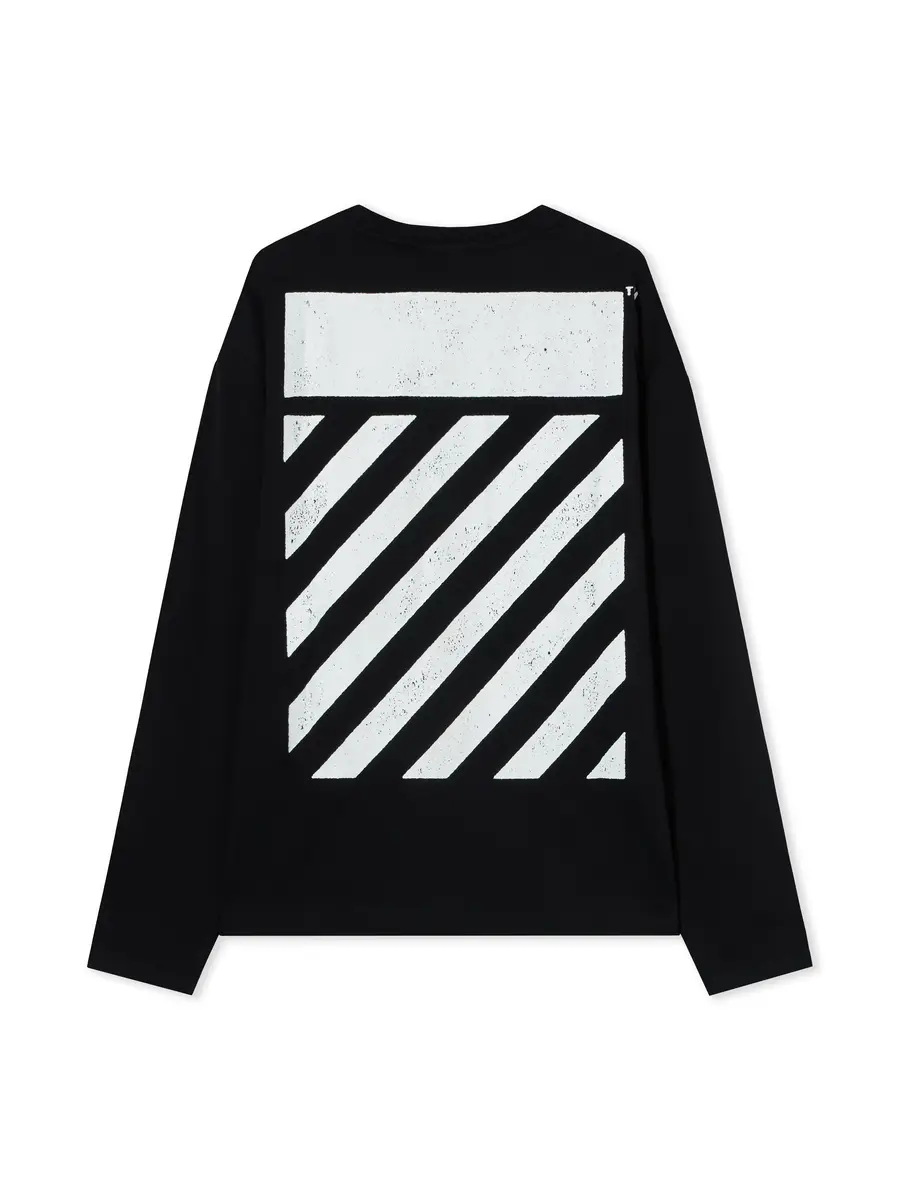 Off-White L/AB Diagonal Long-Sleeve T-Shirt | Thumbnail 2 Off-White L/AB Diagonal Long-Sleeve T-Shirt | Thumbnail 2