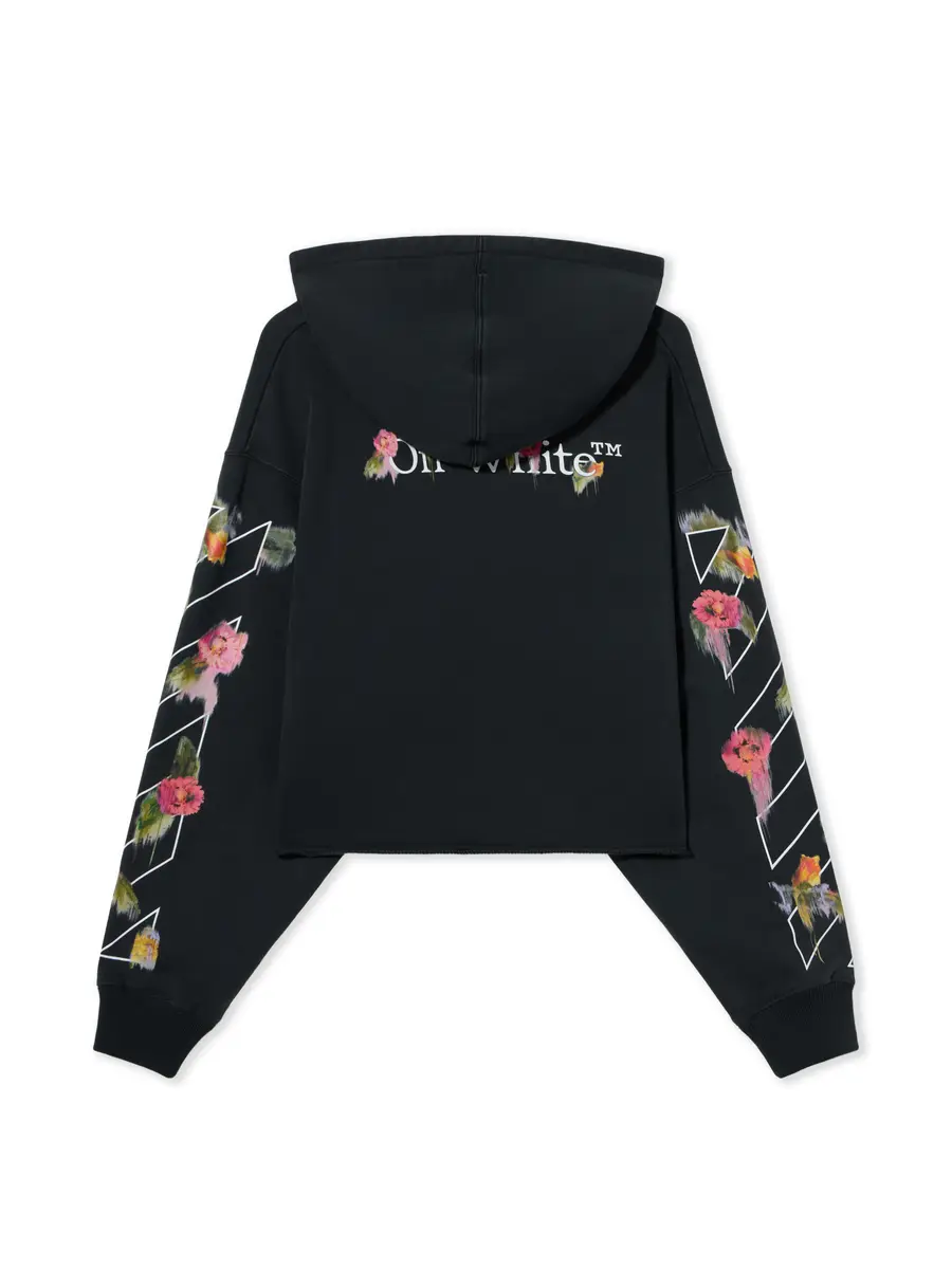 Off-White Bookish Flower Poket Crop Hoodie | Thumbnail 2