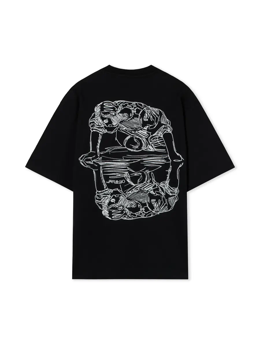 Off-White Scribble Narciso Skate Short Sleeve T-Shirt | Thumbnail 2 Off-White Scribble Narciso Skate Short Sleeve T-Shirt | Thumbnail 2