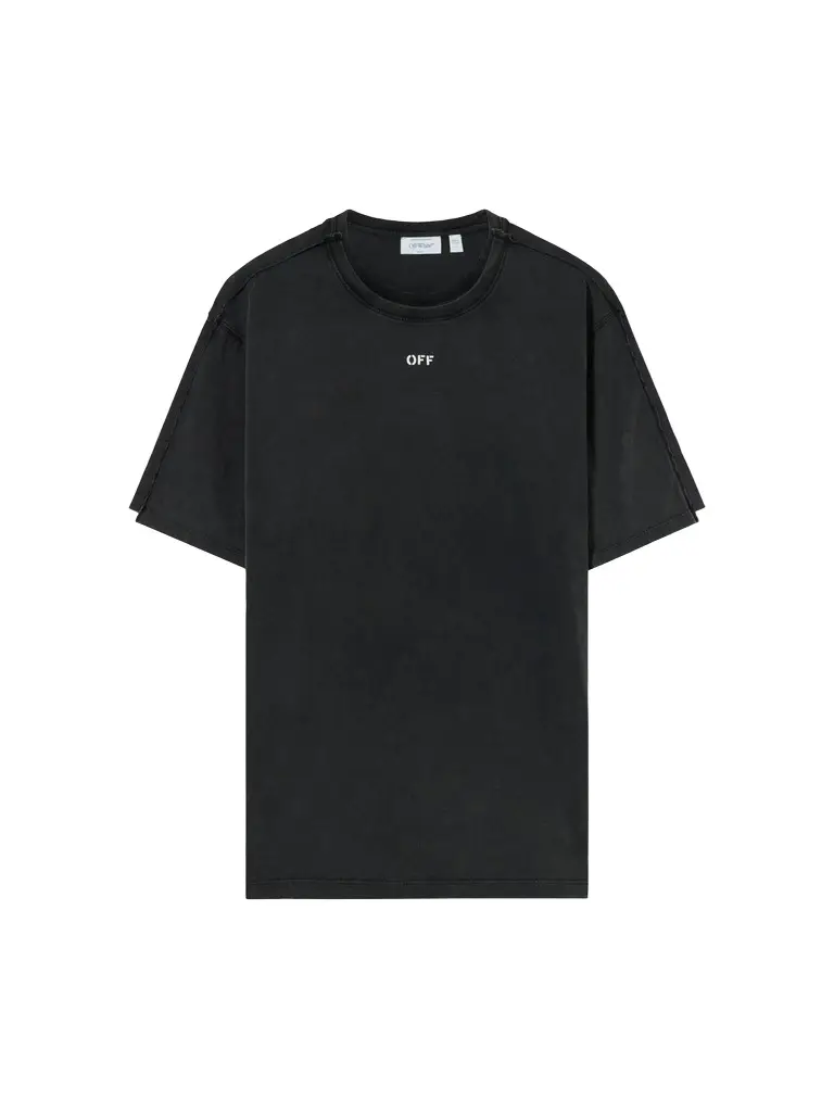 Off-White Off Stamp Overlap Regular Short Sleeve T-Shirt | Image 1 Off-White Off Stamp Overlap Regular Short Sleeve T-Shirt | Image 1