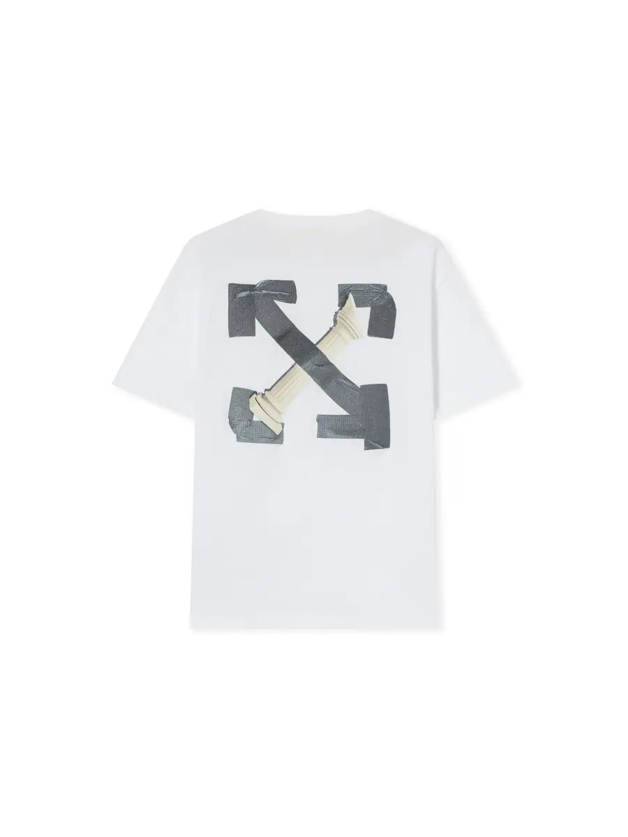 Off-White Arrow Tape Short Sleeve T-Shirt | Image 1 Off-White Arrow Tape Short Sleeve T-Shirt | Image 1