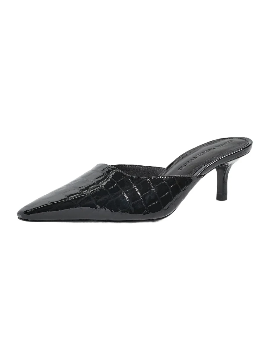 Black Suede Studio Riley 50 Heels