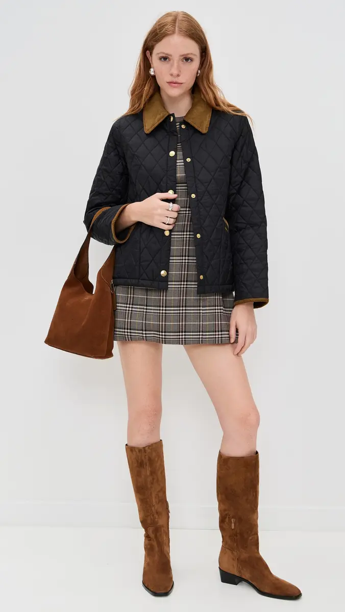 Barbour Icons Cropped Liddesdale Quilted Jacket | Thumbnail 6 Barbour Icons Cropped Liddesdale Quilted Jacket | Thumbnail 6