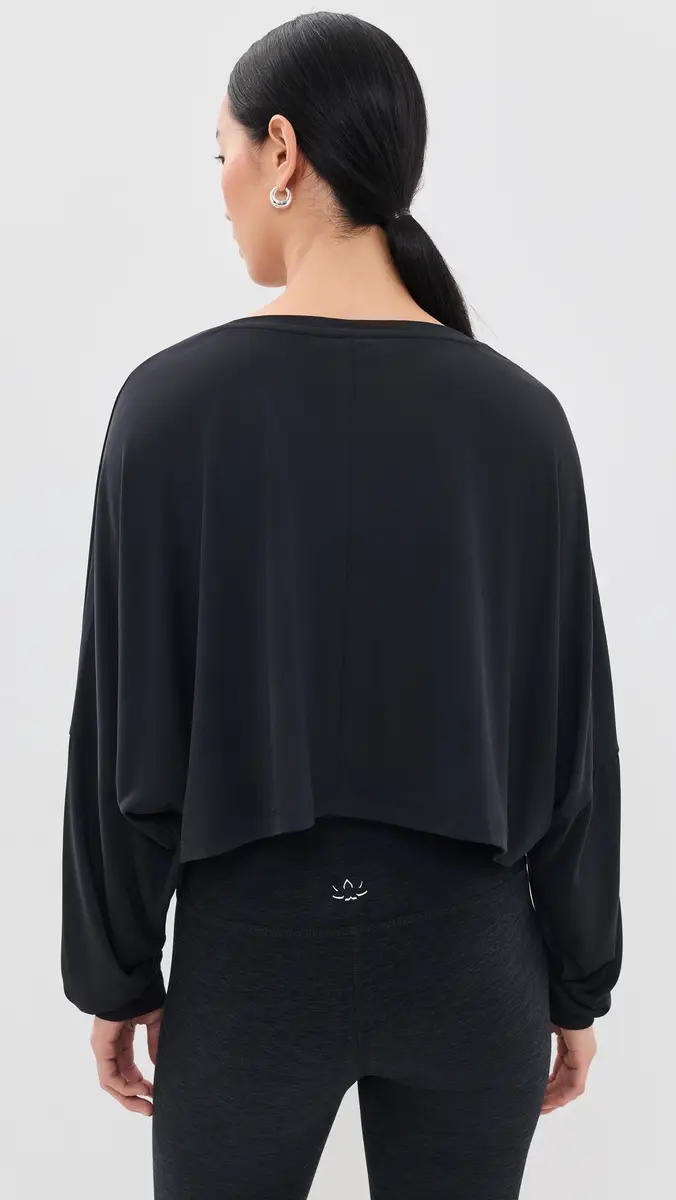 Beyond Yoga Studio Luxe Cropped Long Sleeve Tee | Thumbnail 3 Beyond Yoga Studio Luxe Cropped Long Sleeve Tee | Thumbnail 3