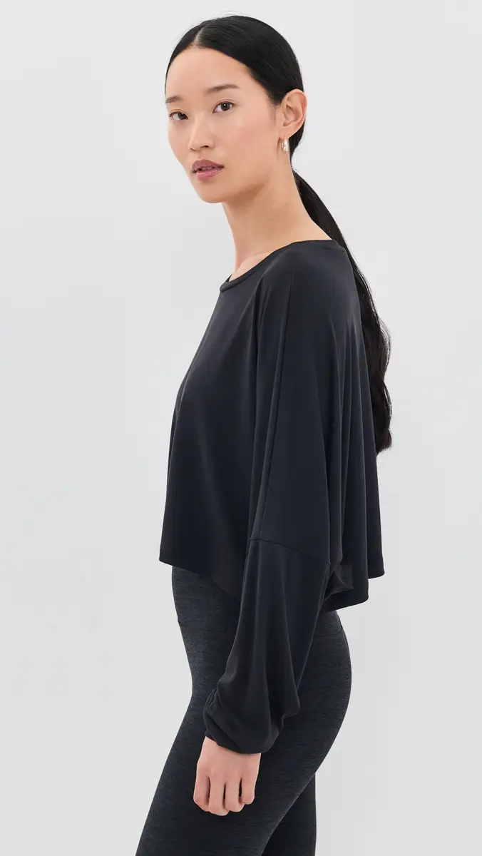 Beyond Yoga Studio Luxe Cropped Long Sleeve Tee | Thumbnail 4 Beyond Yoga Studio Luxe Cropped Long Sleeve Tee | Thumbnail 4