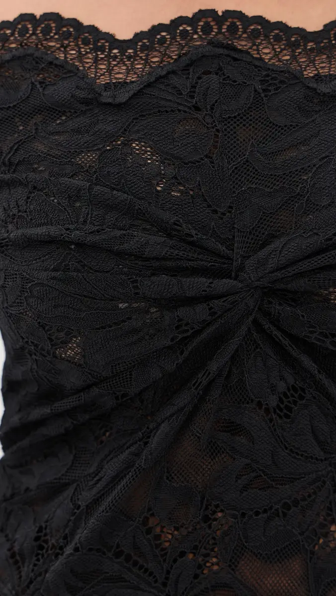 Rabanne Twisted Stretch Lace Dress | Thumbnail 6 Rabanne Twisted Stretch Lace Dress | Thumbnail 6