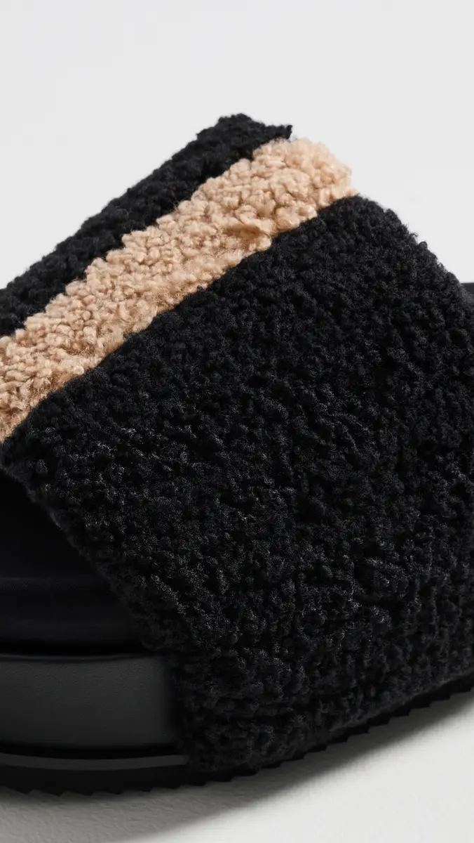 ROAM Fuzzy Stripe Stacked Sandals | Thumbnail 6 ROAM Fuzzy Stripe Stacked Sandals | Thumbnail 6