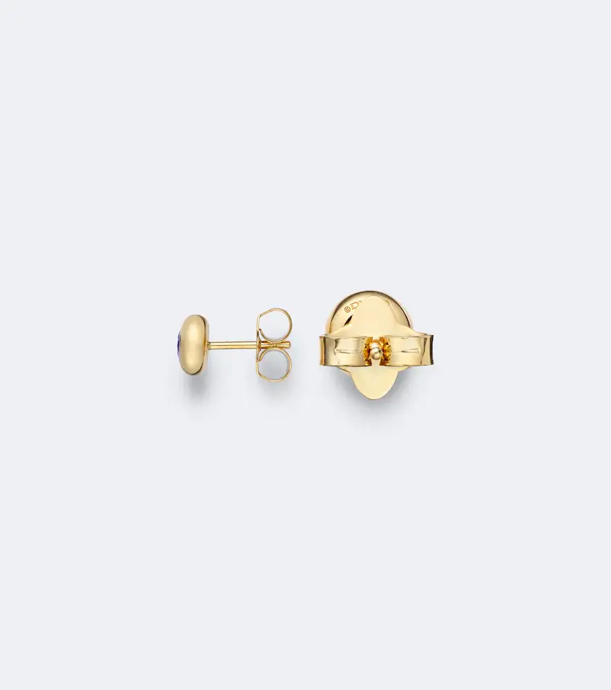 David Yurman Pavé 18kt gold earrings with tanzanites | Thumbnail 2