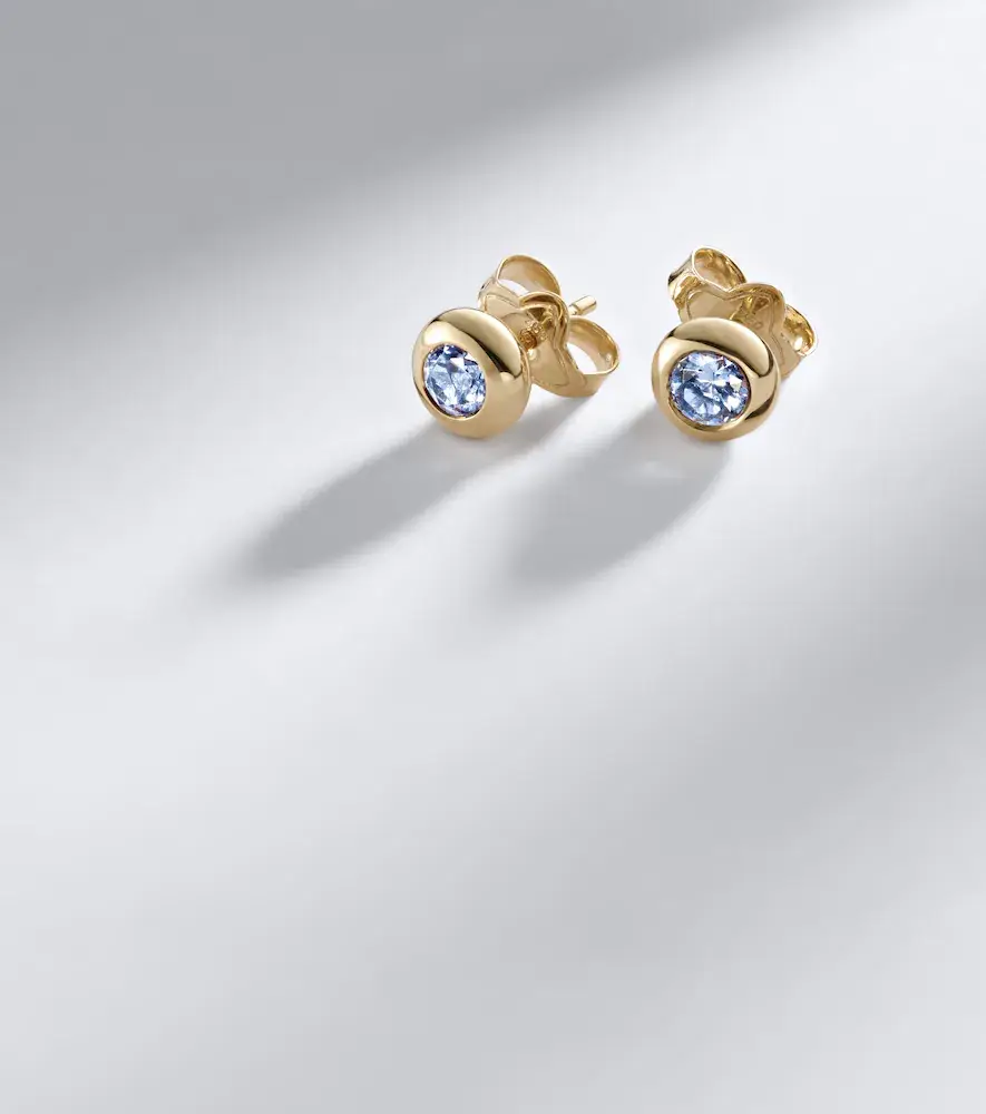 David Yurman Pavé 18kt gold earrings with tanzanites | Thumbnail 5