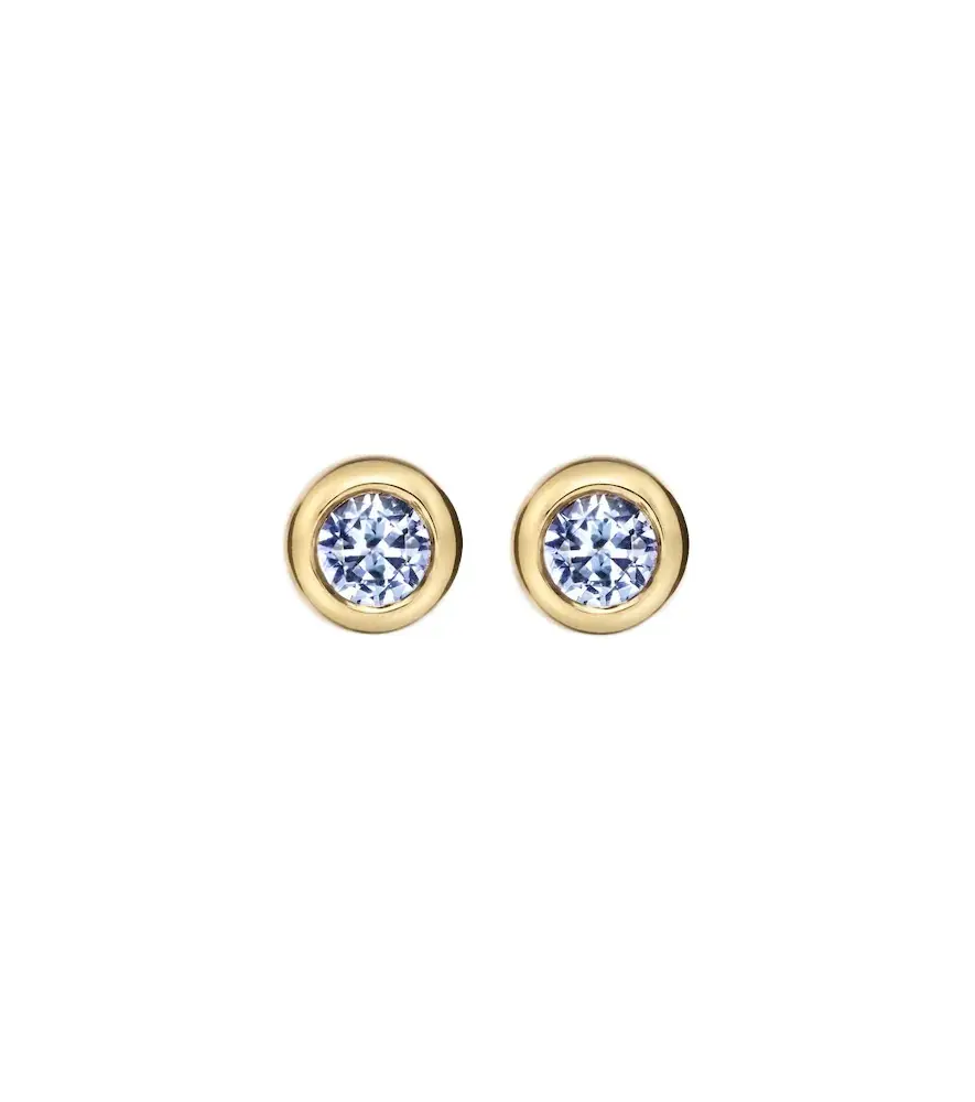 David Yurman Pavé 18kt gold earrings with tanzanites | Image 1 David Yurman Pavé 18kt gold earrings with tanzanites | Image 1