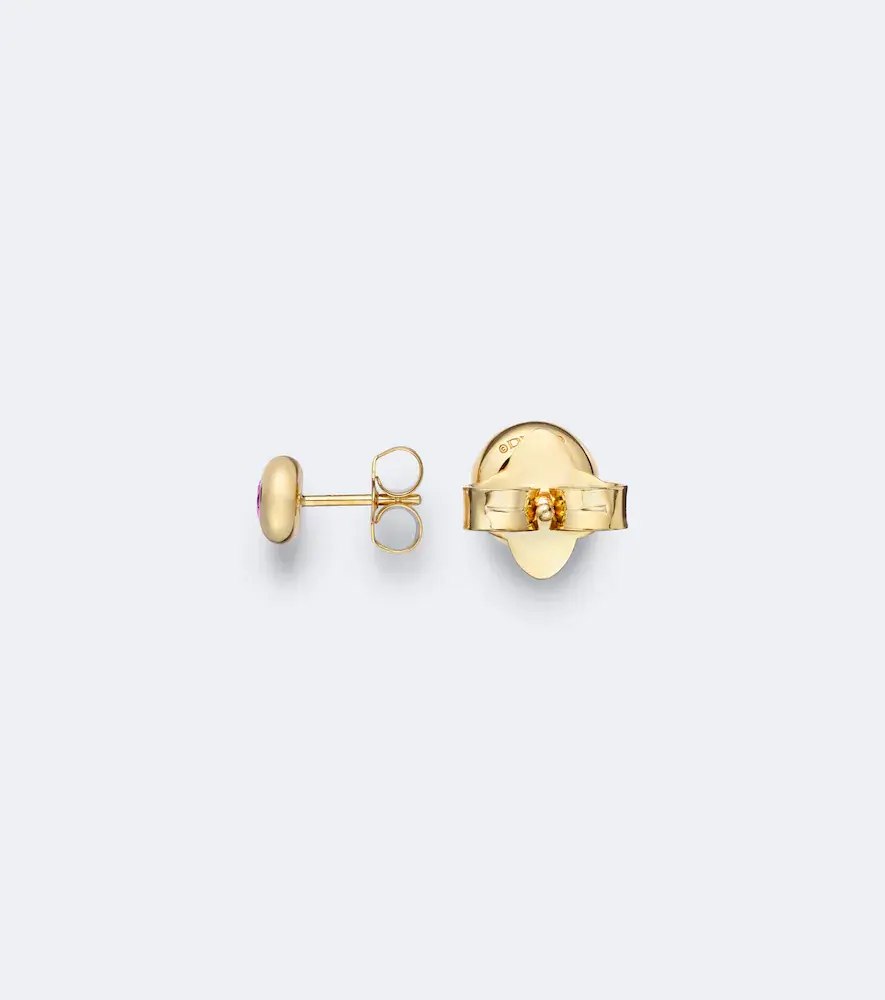 David Yurman Pavé 18kt gold earrings with tourmalines | Thumbnail 2