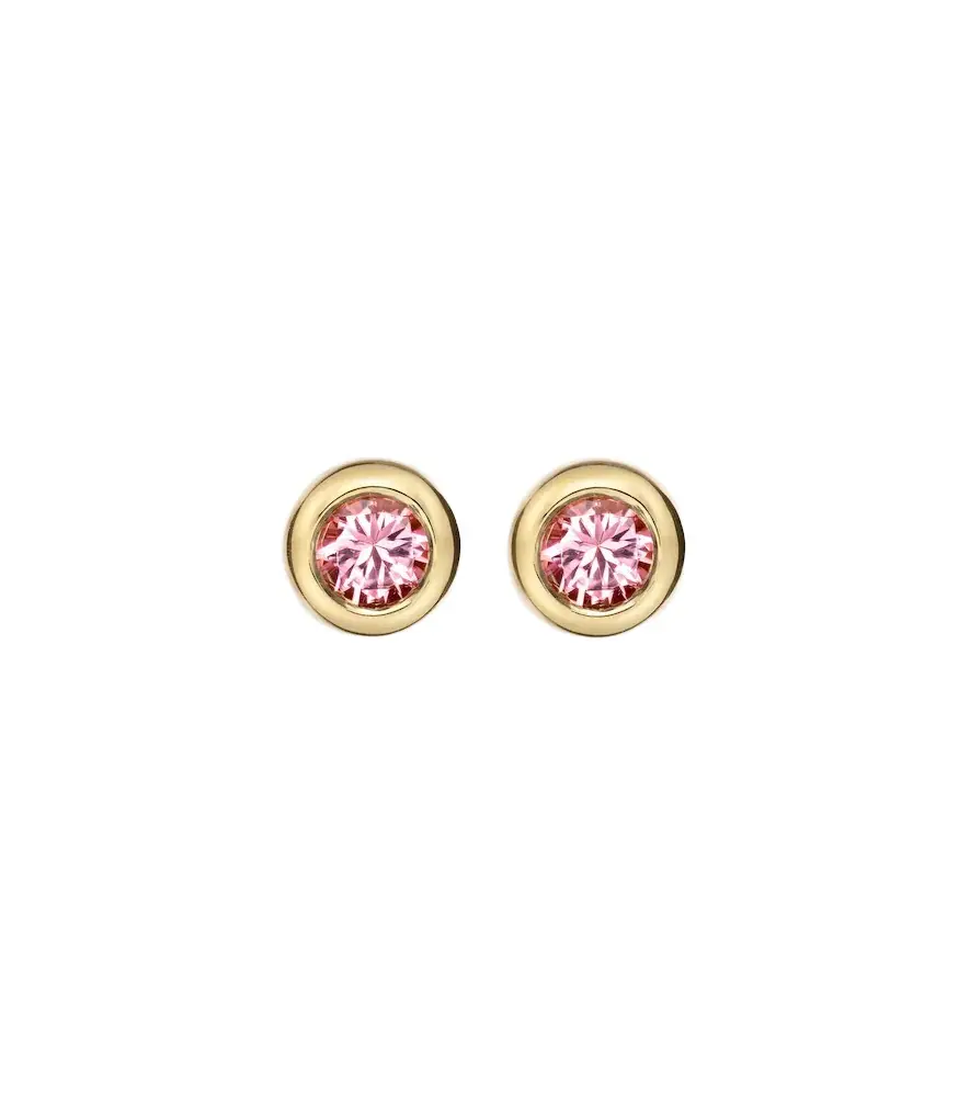David Yurman Pavé 18kt gold earrings with tourmalines | Image 1 David Yurman Pavé 18kt gold earrings with tourmalines | Image 1