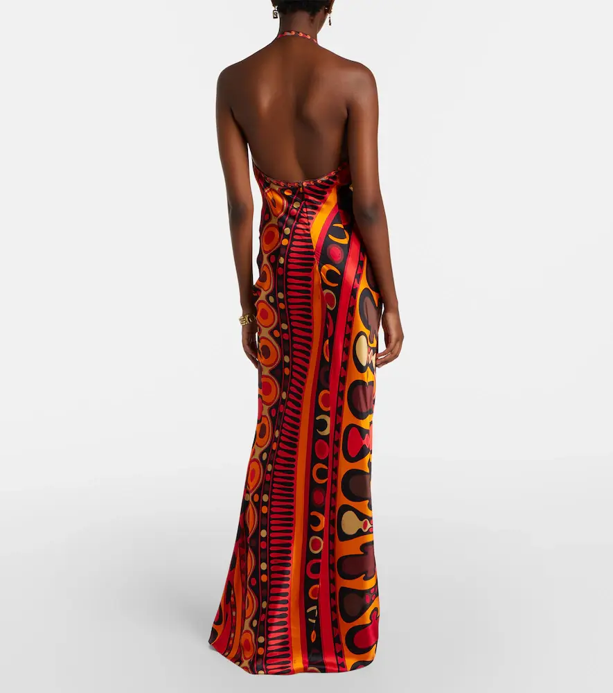 PUCCI Soleil open-back satin maxi dress | Thumbnail 2 PUCCI Soleil open-back satin maxi dress | Thumbnail 2