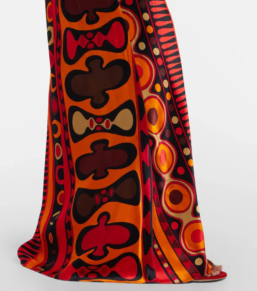 PUCCI Soleil open-back satin maxi dress | Thumbnail 3 PUCCI Soleil open-back satin maxi dress | Thumbnail 3