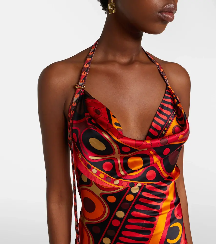 PUCCI Soleil open-back satin maxi dress | Thumbnail 5 PUCCI Soleil open-back satin maxi dress | Thumbnail 5