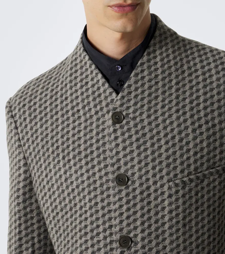 Giorgio Armani Cashmere and wool-blend blazer | Thumbnail 3 Giorgio Armani Cashmere and wool-blend blazer | Thumbnail 3