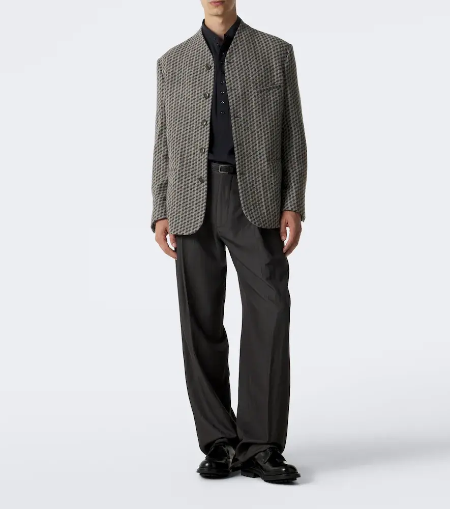 Giorgio Armani Cashmere and wool-blend blazer | Thumbnail 4 Giorgio Armani Cashmere and wool-blend blazer | Thumbnail 4