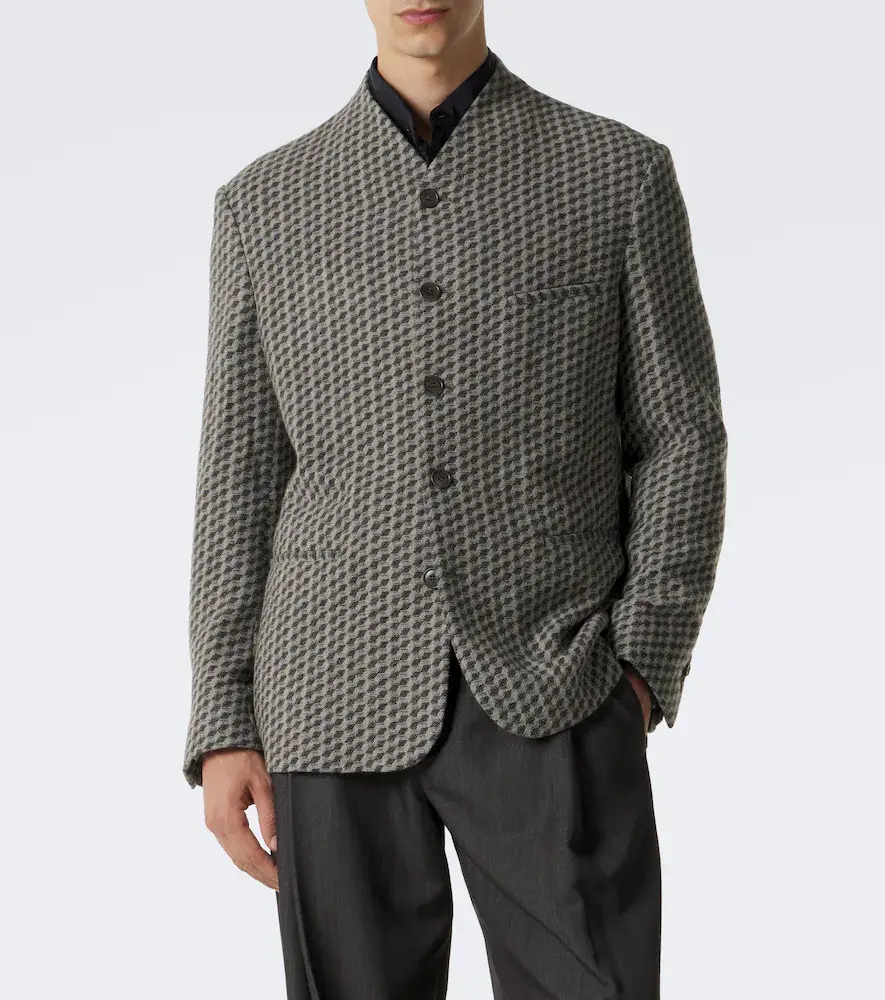 Giorgio Armani Cashmere and wool-blend blazer | Thumbnail 5 Giorgio Armani Cashmere and wool-blend blazer | Thumbnail 5