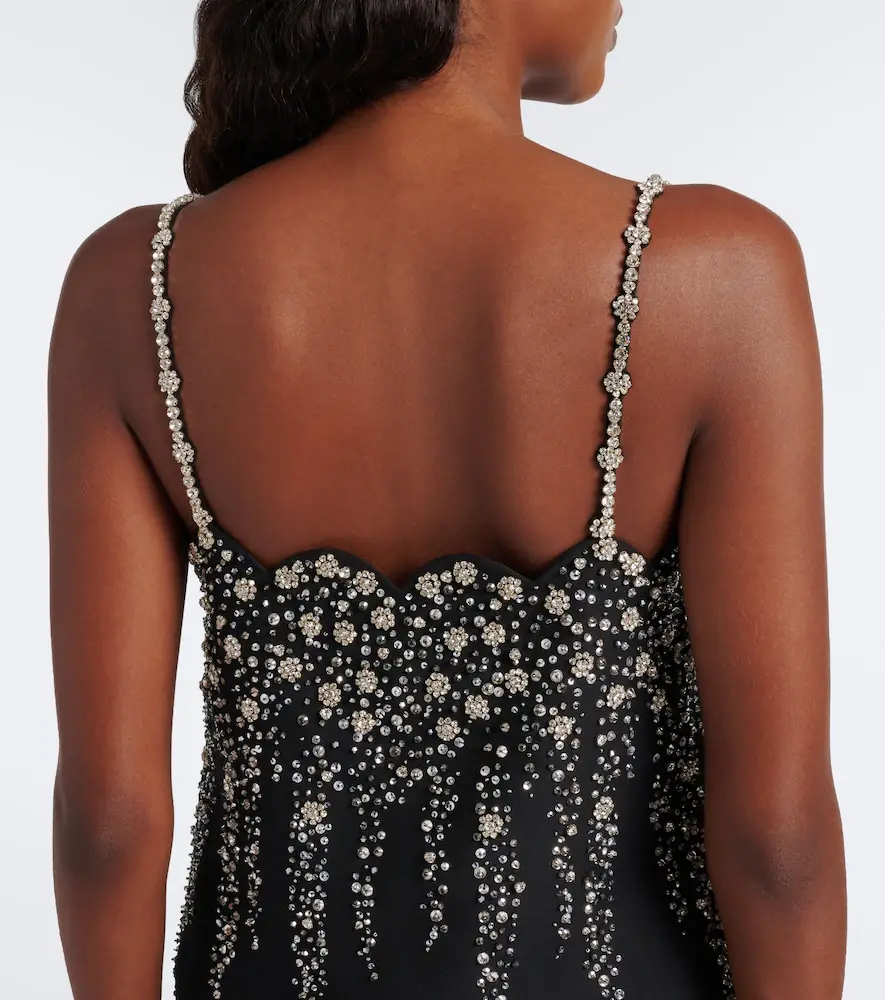 Valentino Garavani Crepe Couture crystal-embellished minidress | Thumbnail 4 Valentino Garavani Crepe Couture crystal-embellished minidress | Thumbnail 4